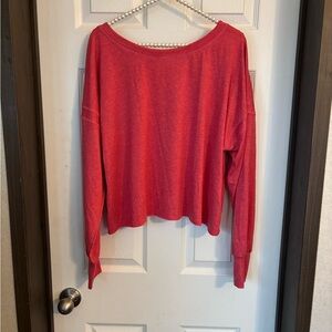 Athletic Red Women's Crop Top